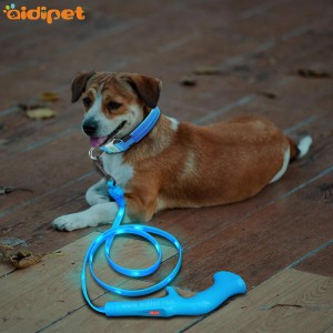 Varuförsäljningsprodukter säkerhet Reflekterande skinn Pet Dog krage Träning Walking Leash